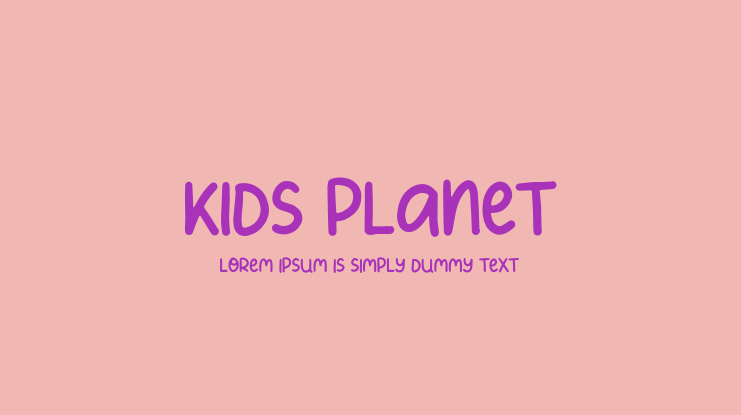 Kids Planet Font