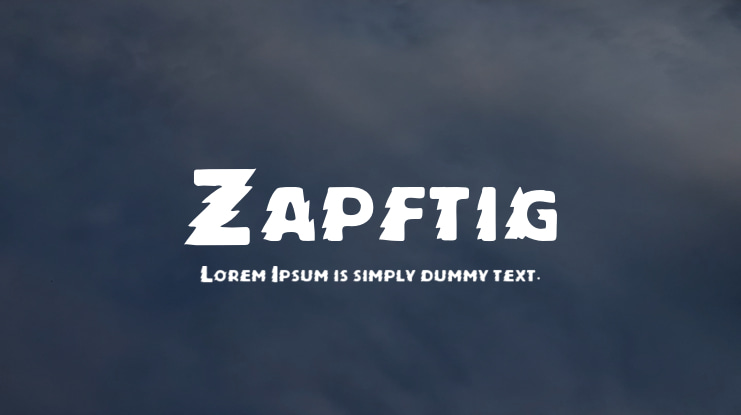 Zapftig Font