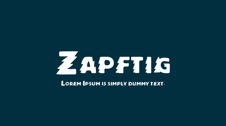 Zapftig Font