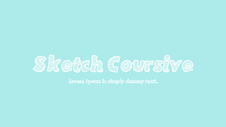 Sketch Coursive Font