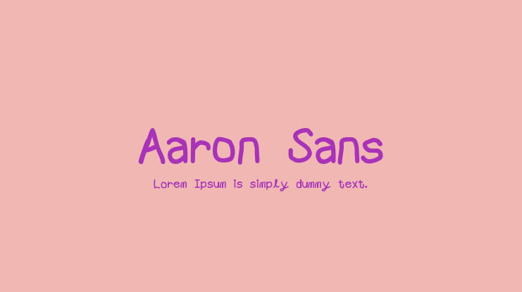 Aaron Sans Font