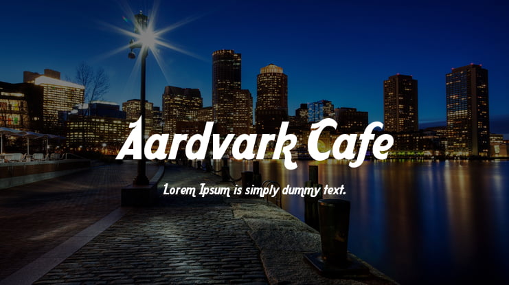 Aardvark Cafe Font