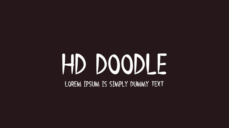 HD DOODLE Font