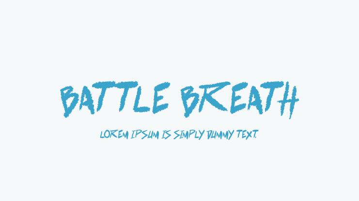 battle breath Font Family