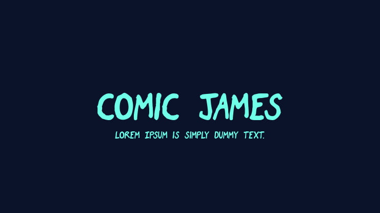 Comic James Font