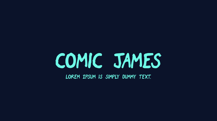 Comic James Font