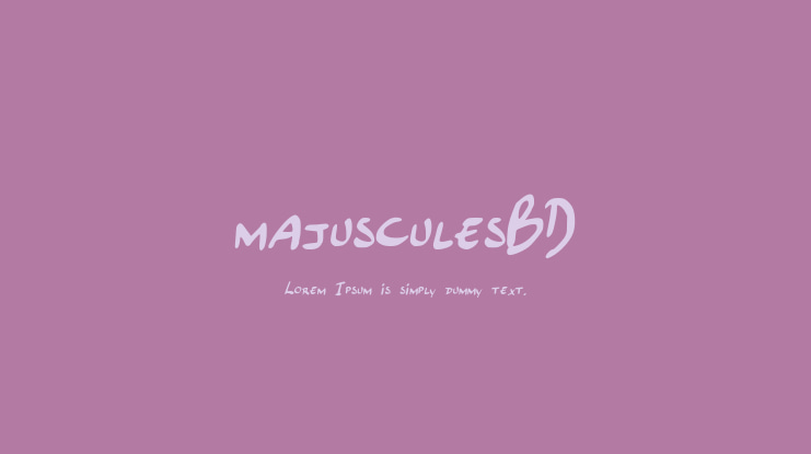 majusculesBD Font