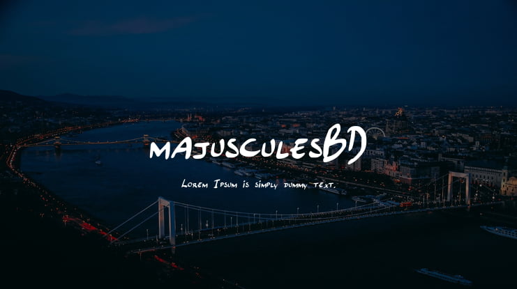 majusculesBD Font