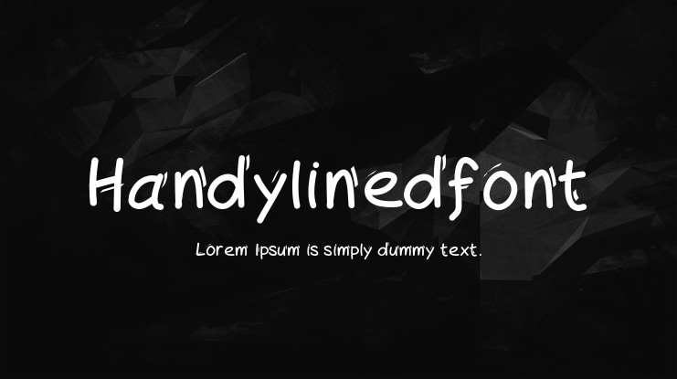 Handylinedfont Font