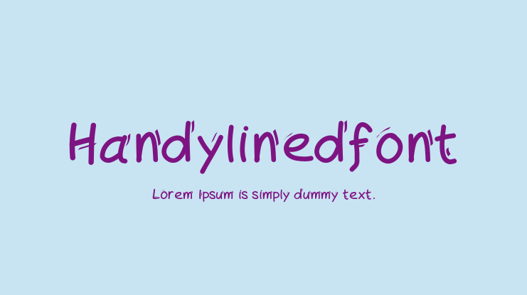 Handylinedfont Font