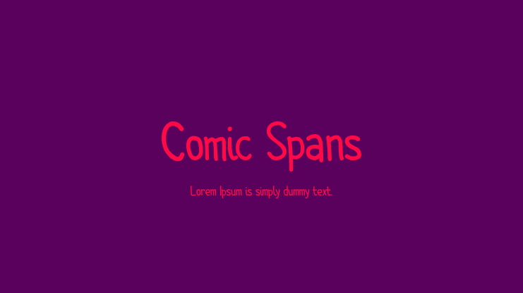 Comic Spans Font