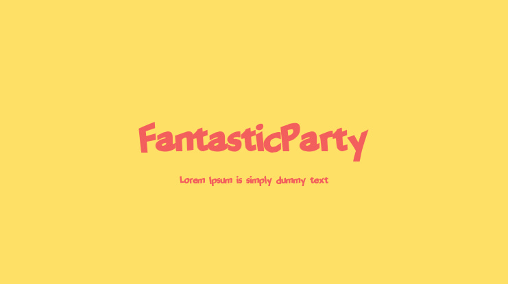 FantasticParty Font