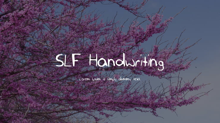 SLF_Handwriting Font
