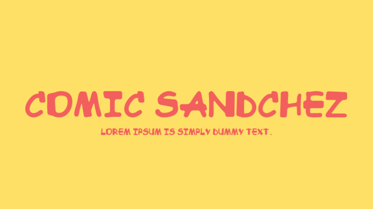 Comic Sandchez Font