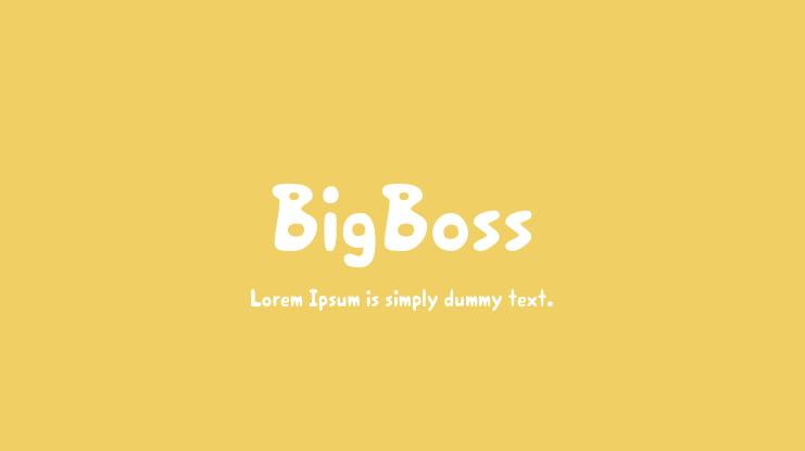 BigBoss Font