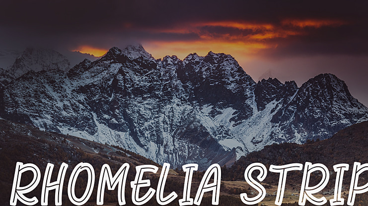 Rhomelia Strip Font