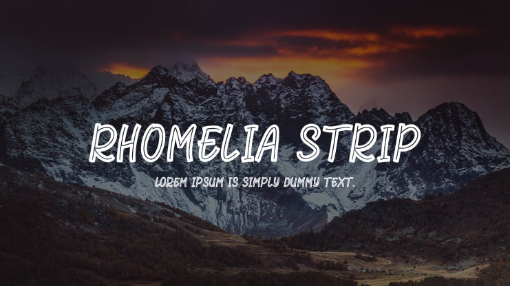 Rhomelia Strip Font