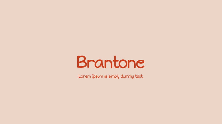 Brantone Font