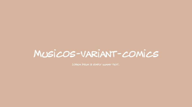 Musicos-variant-comics Font