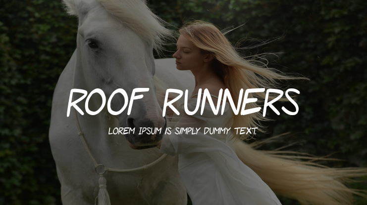 Roof runners Font Family