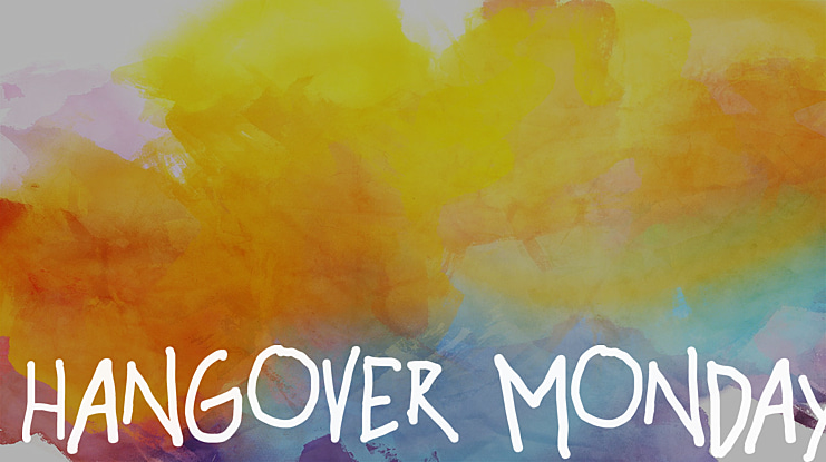 hangover monday Font Family