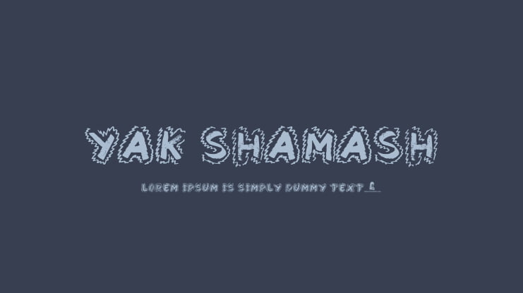 Yak Shamash Font