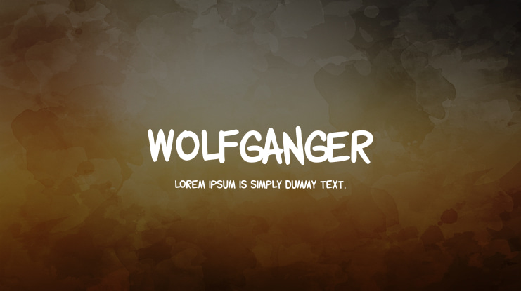Wolfganger Font