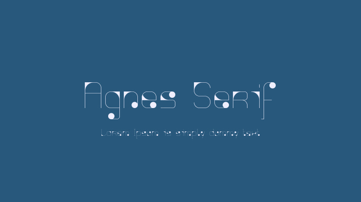 Agnes Serif Font