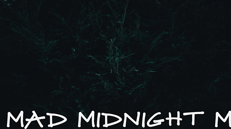 Mad Midnight Marker Font