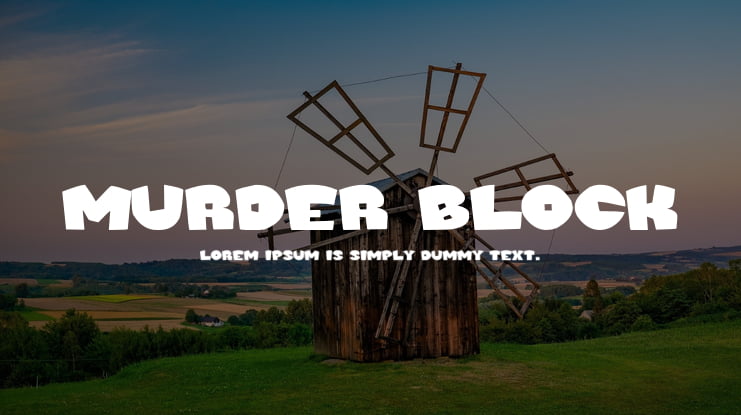 Murder Block Font