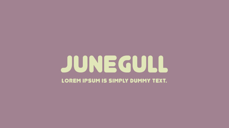 Junegull Font
