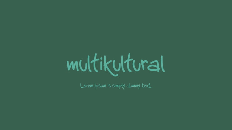 multikultural Font