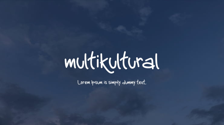 multikultural Font