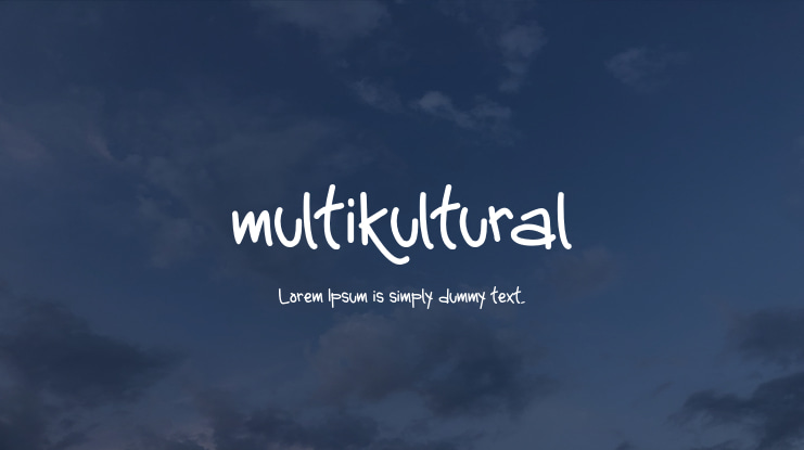 multikultural Font