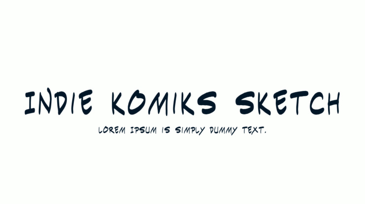 Indie Komiks Sketch Font Family