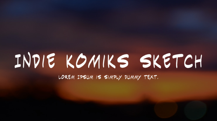 Indie Komiks Sketch Font Family