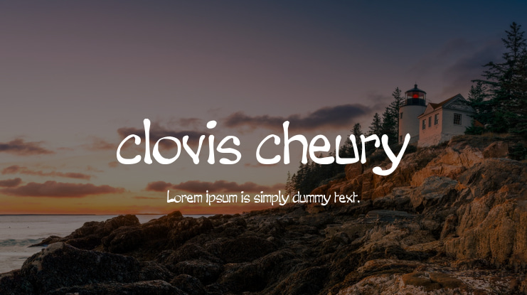 clovis cheury Font