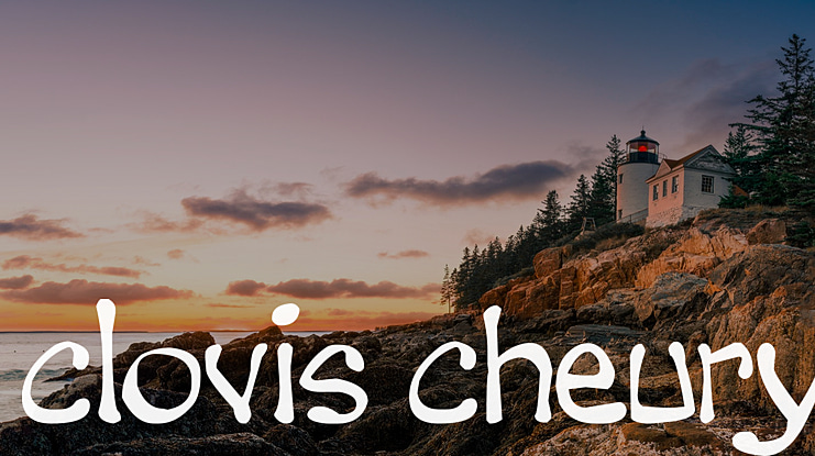 clovis cheury Font