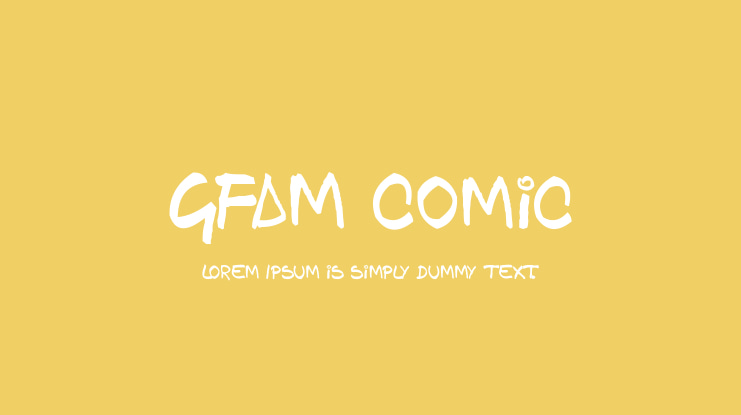 GFAM Comic Font