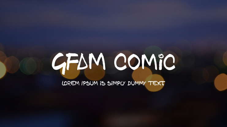 GFAM Comic Font