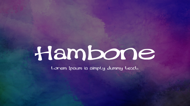 Hambone Font