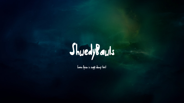 ShwedyBawls Font
