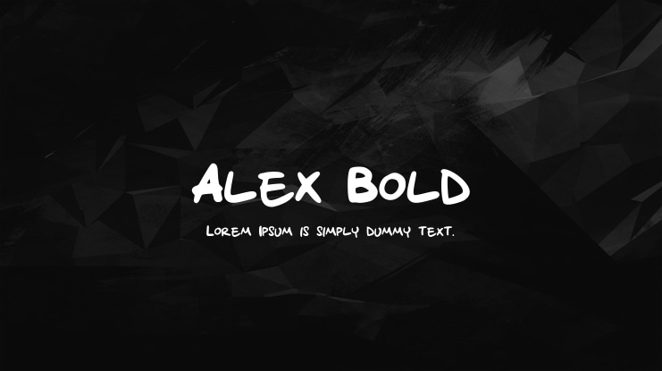 Alex_Bold Font
