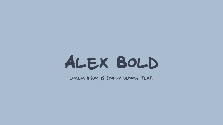 Alex_Bold Font