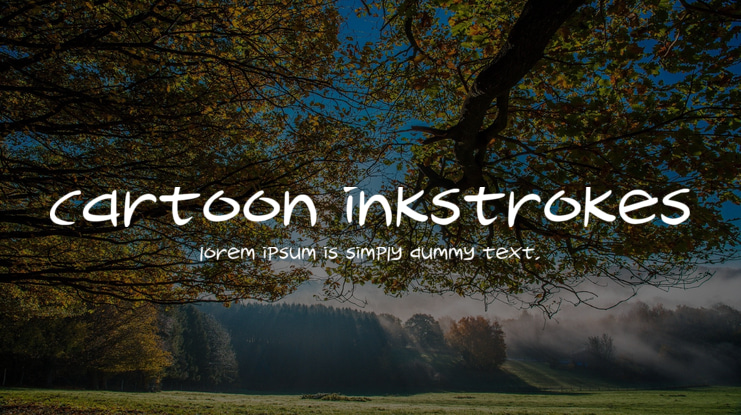 Cartoon Inkstrokes Font