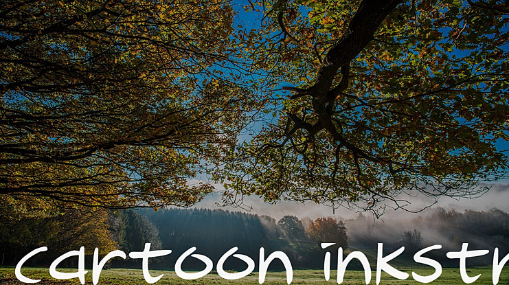 Cartoon Inkstrokes Font