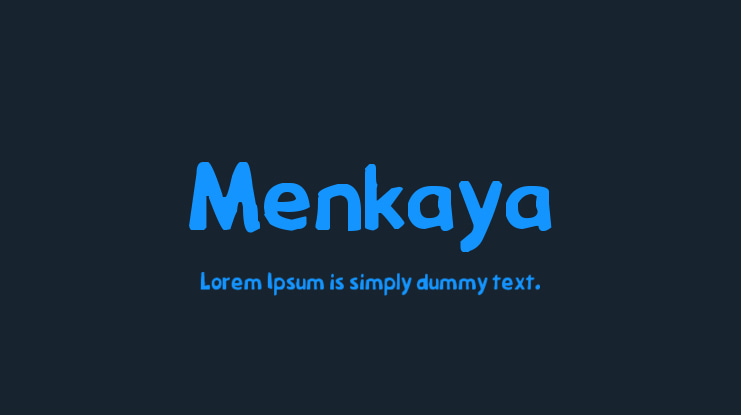 Menkaya Font