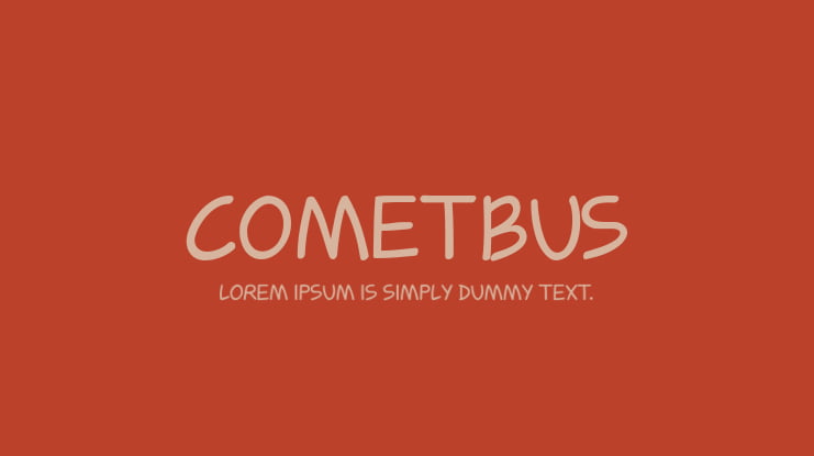 Cometbus Font