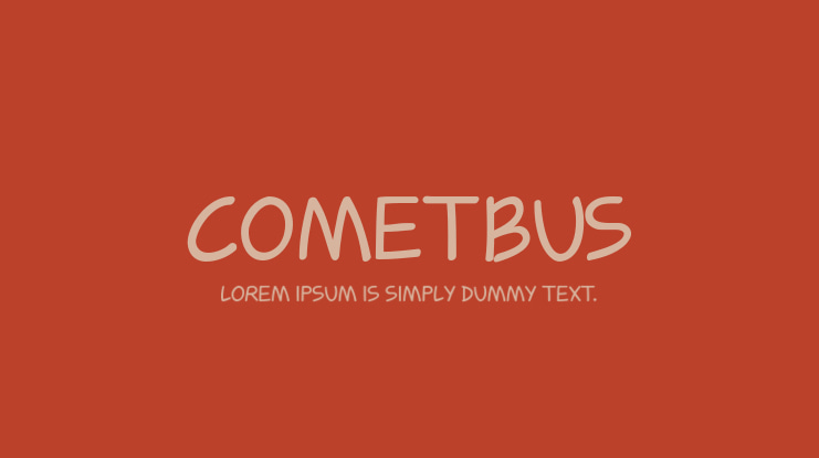 Cometbus Font
