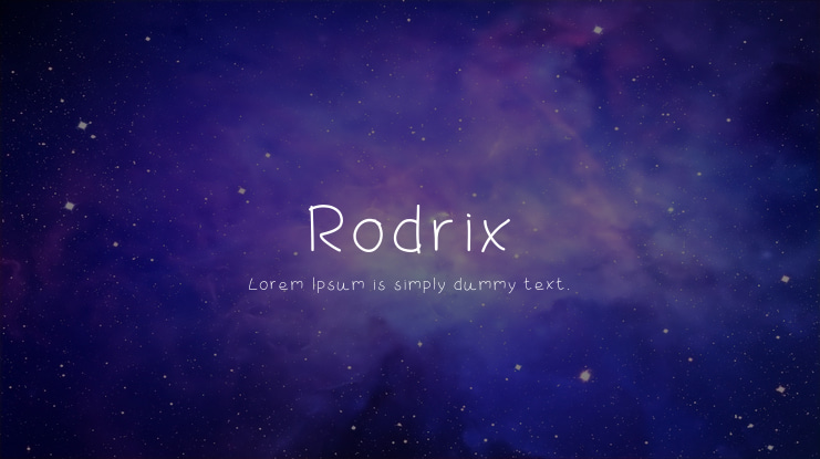 Rodrix Font